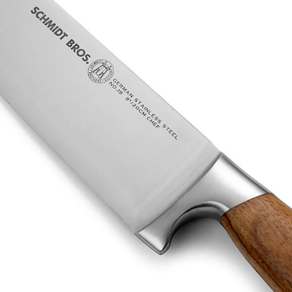 New!🇩🇪🔪👨‍🍳Crate&Barrel x Schmidt Brothers Zebra Wood 7-Pcs German Knife BlockSet
